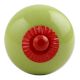 Lime Round Red Fitting Ceramic Knob